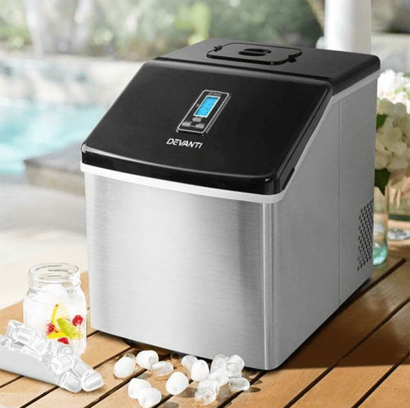 portable ice maker on a table